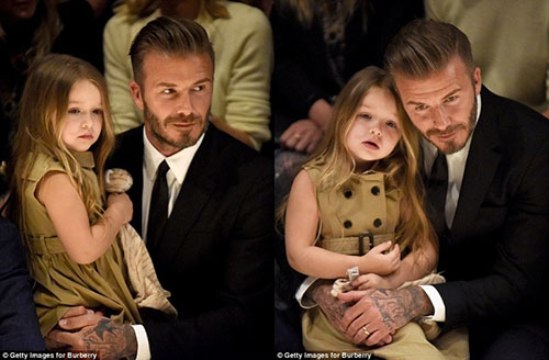 David Beckham luôn cười hạnh phúc khi chơi cùng con gái